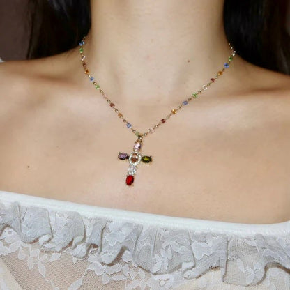 The 12 Gemstones Cross — Faith That Shines From the Heart