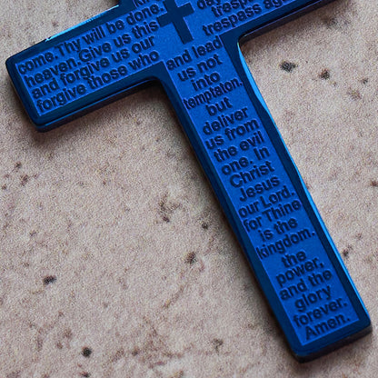 The Lord's Prayer Cross — His Word Around Your Neck Every Day