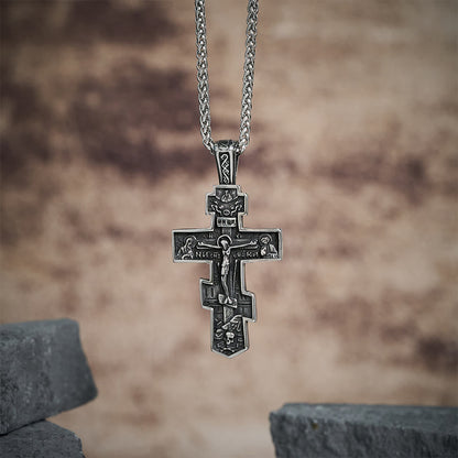 The Titanium Orthodox Crucifix — Unbreakable Faith For Every Season