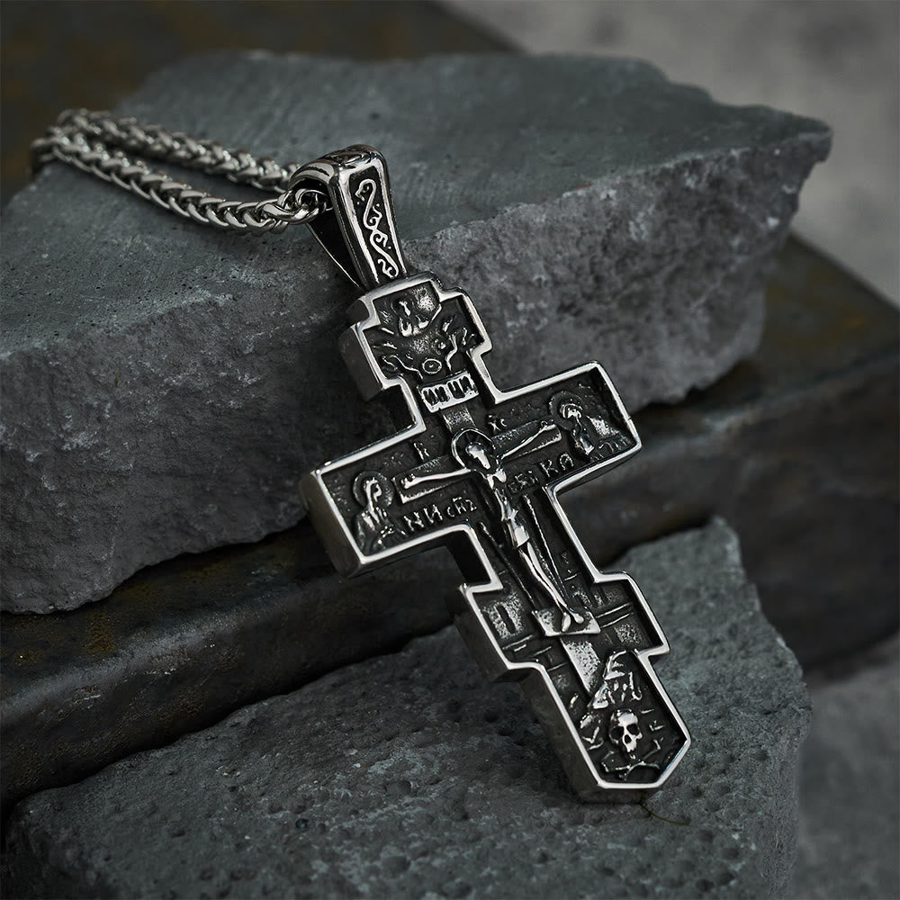The Titanium Orthodox Crucifix — Unbreakable Faith For Every Season