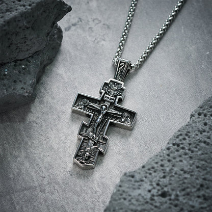 The Titanium Orthodox Crucifix — Unbreakable Faith For Every Season