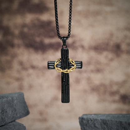 The Crown of Thorns Cross — His Sacrifice. Your Protection. Every Day.