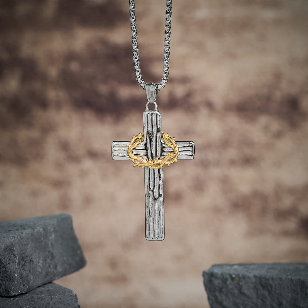 The Crown of Thorns Cross — His Sacrifice. Your Protection. Every Day.