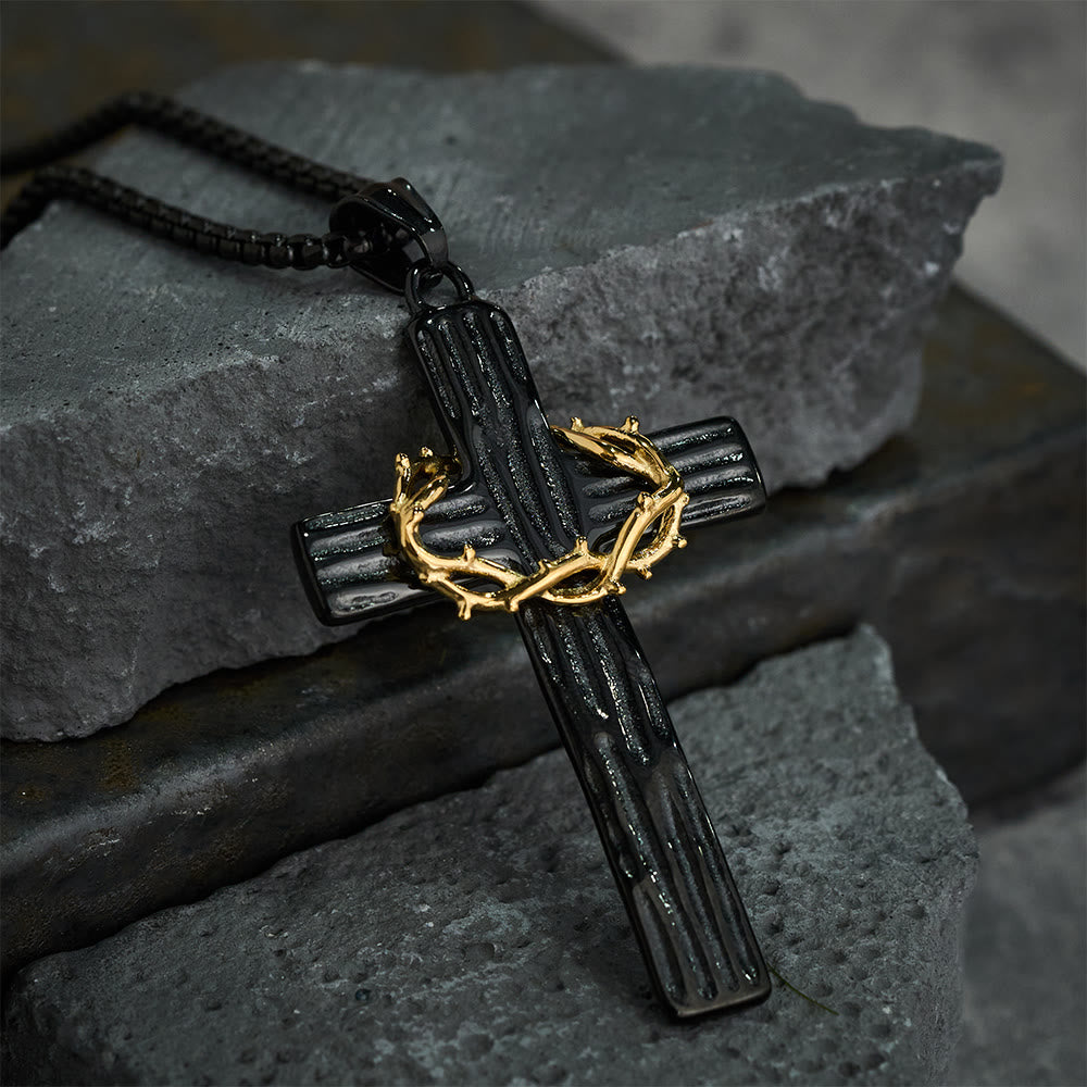 The Crown of Thorns Cross — His Sacrifice. Your Protection. Every Day.