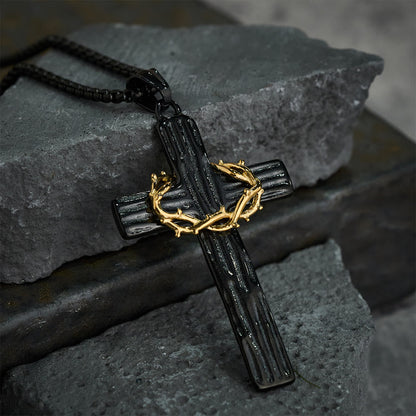 The Crown of Thorns Cross — His Sacrifice. Your Protection. Every Day.