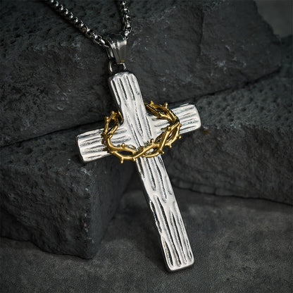 The Crown of Thorns Cross — His Sacrifice. Your Protection. Every Day.