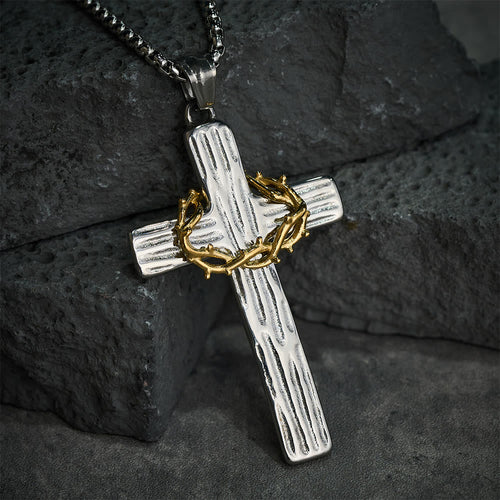 The Crown of Thorns Cross — His Sacrifice. Your Protection. Every Day.
