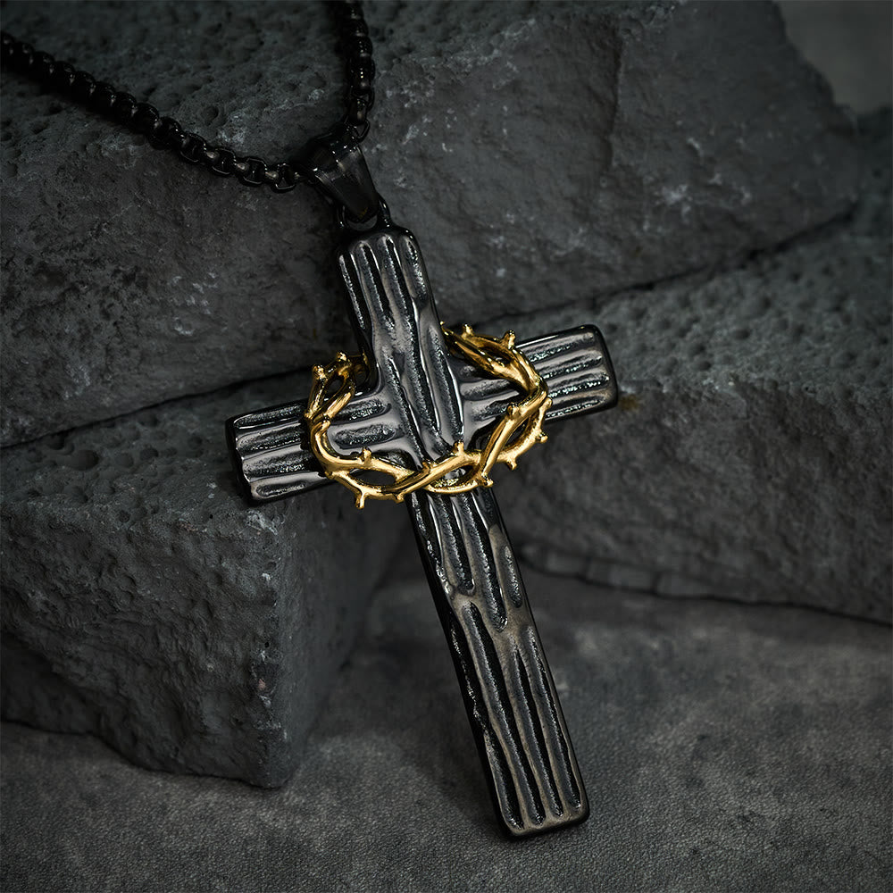 The Crown of Thorns Cross — His Sacrifice. Your Protection. Every Day.