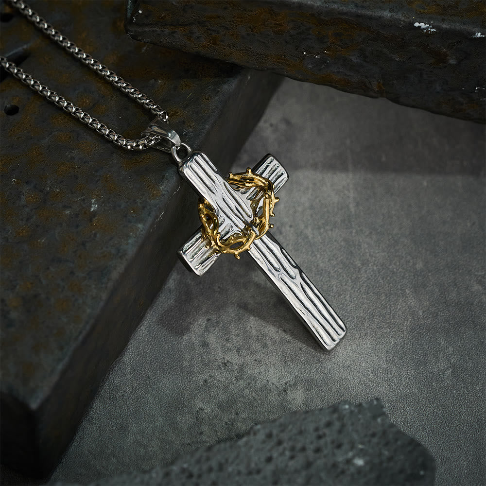 The Crown of Thorns Cross — His Sacrifice. Your Protection. Every Day.