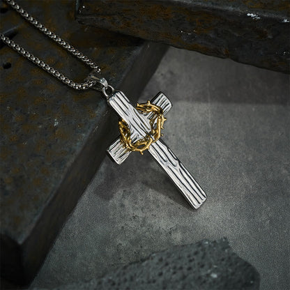 The Crown of Thorns Cross — His Sacrifice. Your Protection. Every Day.