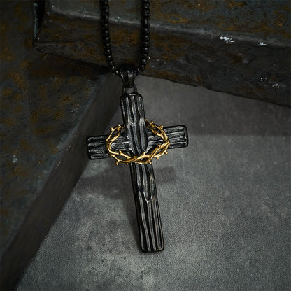 The Crown of Thorns Cross — His Sacrifice. Your Protection. Every Day.