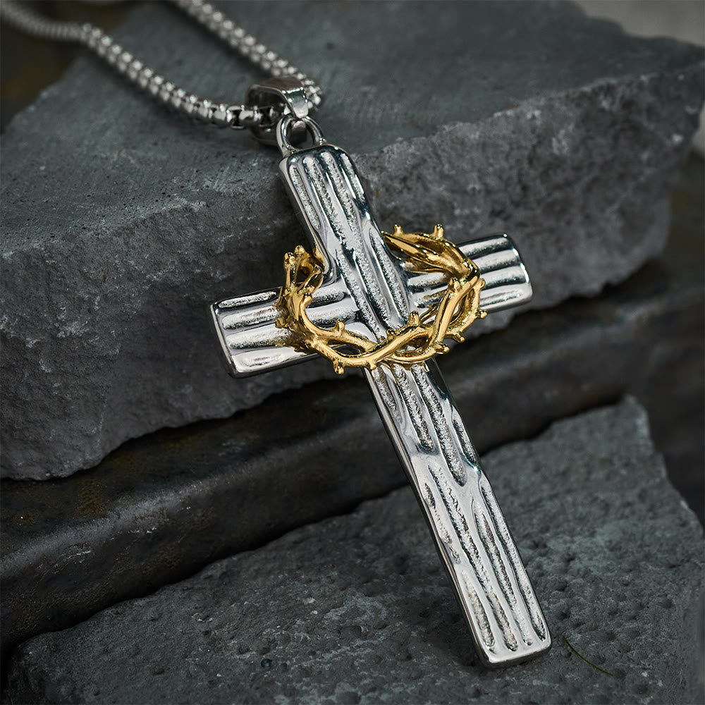 The Crown of Thorns Cross — His Sacrifice. Your Protection. Every Day.