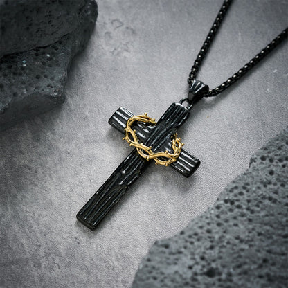 The Crown of Thorns Cross — His Sacrifice. Your Protection. Every Day.