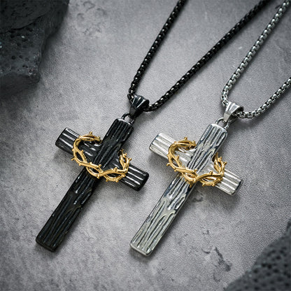 The Crown of Thorns Cross — His Sacrifice. Your Protection. Every Day.
